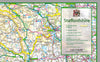 Detail from 1:100,000 detailed map of Staffordshire, a county in the Midlands of England, UK. This map covers the two cities of Stoke-on-Trent & Lichfield and towns: Kidsgrove Tamworth Stafford Cannock Newcastle-under-Lyme Rugeley and the Districts/Boroughs of: Cannock Chase Lichfield South Staffordshire Staffordshire Moorlands East Staffordshire Newcastle-under-Lyme Stafford Tamworth