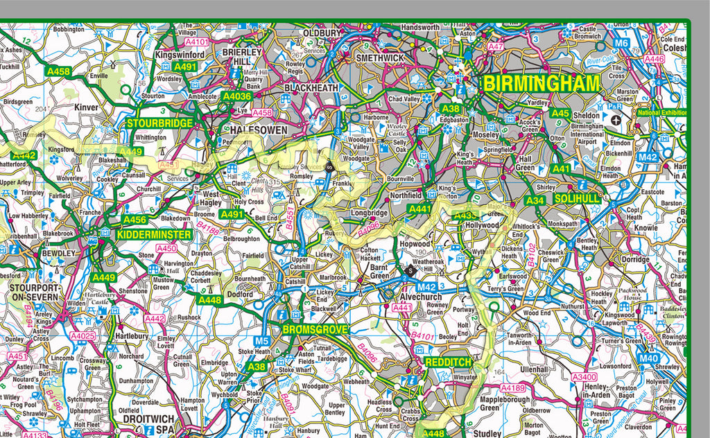 Worcestershire County Map | I Love Maps