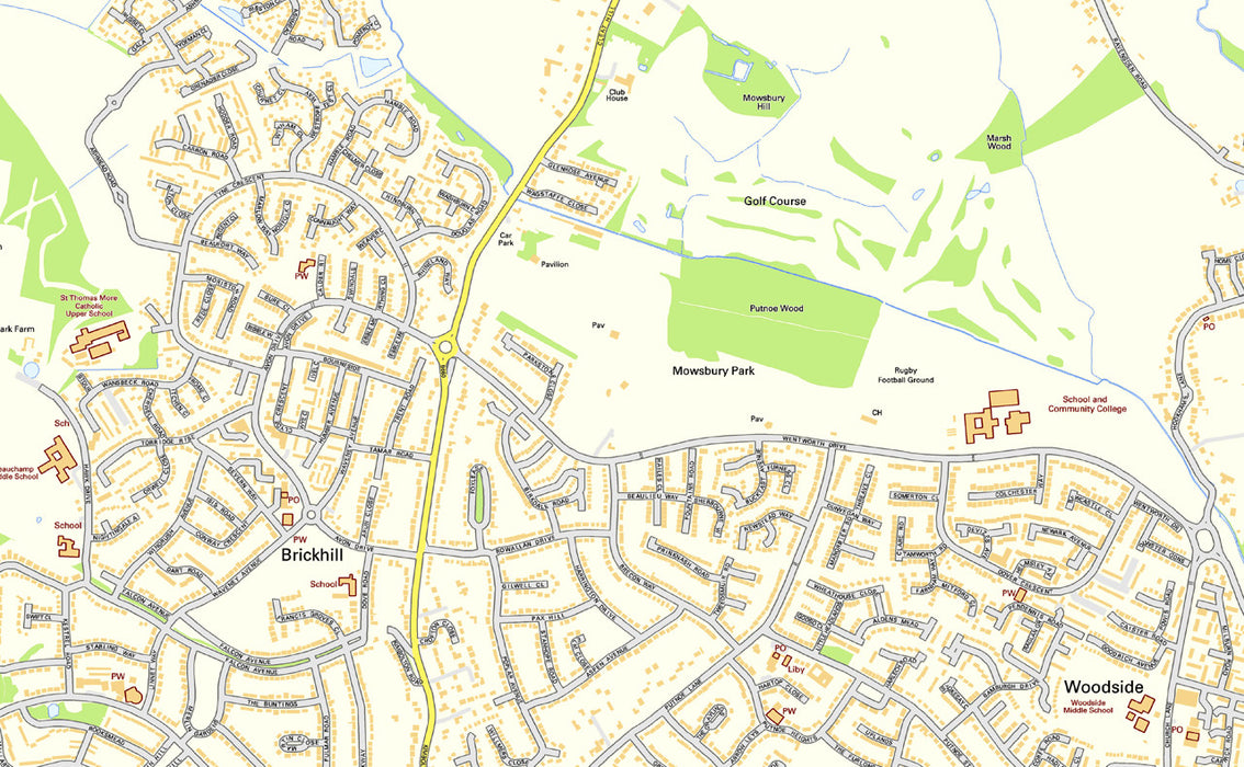 Bedford Street Map