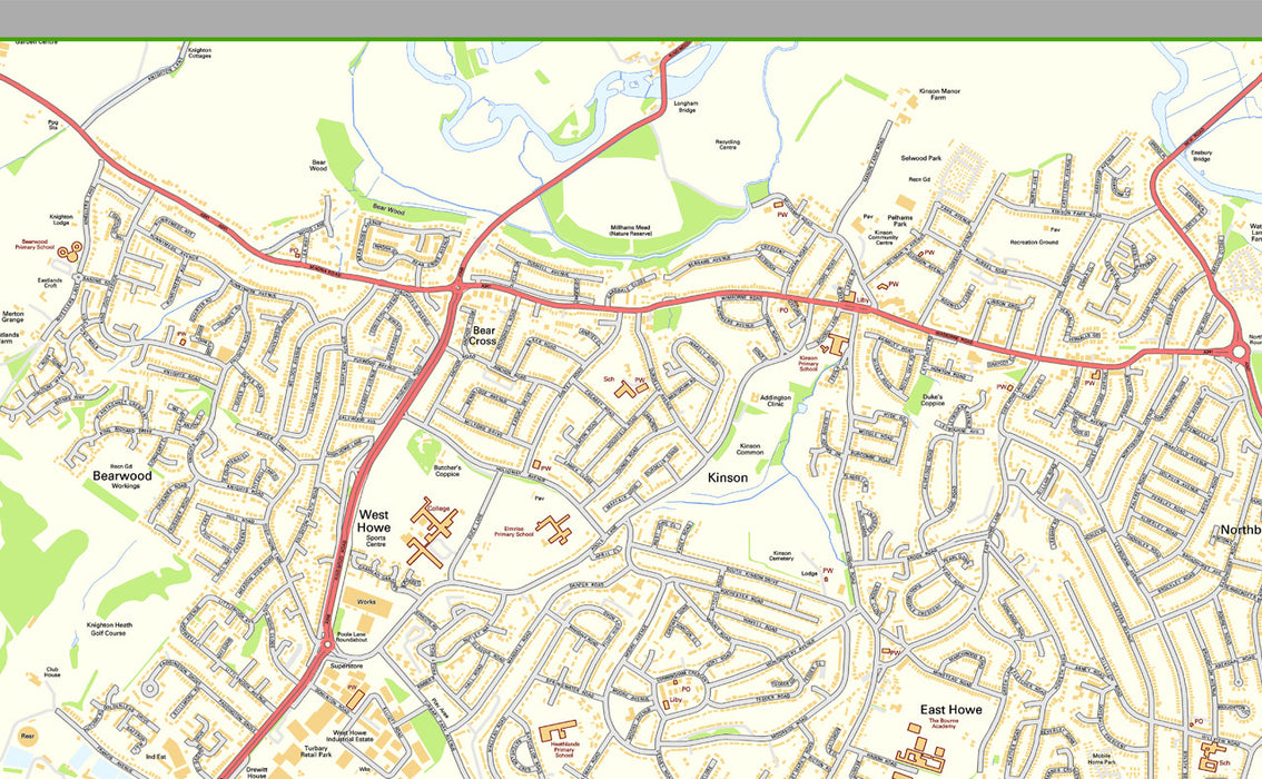 Bournemouth Street Map