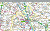 Oxfordshire, a county in England, UK.  This map covers the City of Oxford and towns:      Banbury     Bicester     Kidlington     Chipping Norton     Carterton     Witney     Thame     Chinnor     Abingdon-on-Thames     Wantage     Didcot     Wallingford     Henley-on-Thames   and the Districts of:      Oxford     Cherwell     Vale of White Horse     West Oxfordshire South Oxfordshire