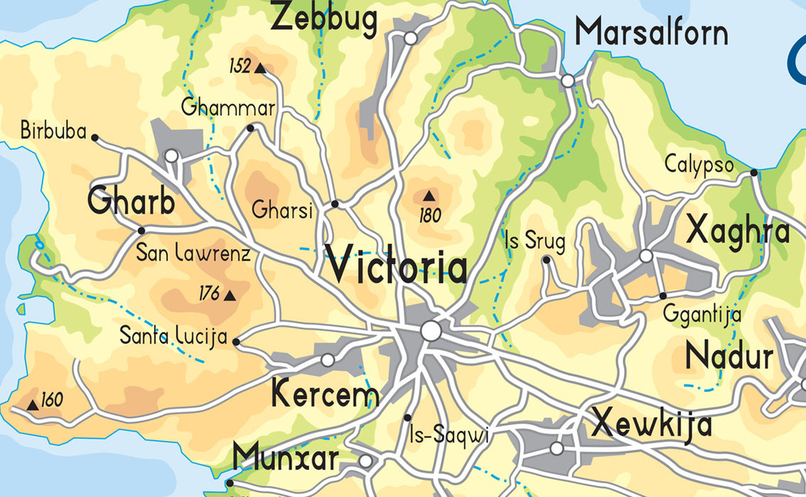 Illustrated Map of Malta