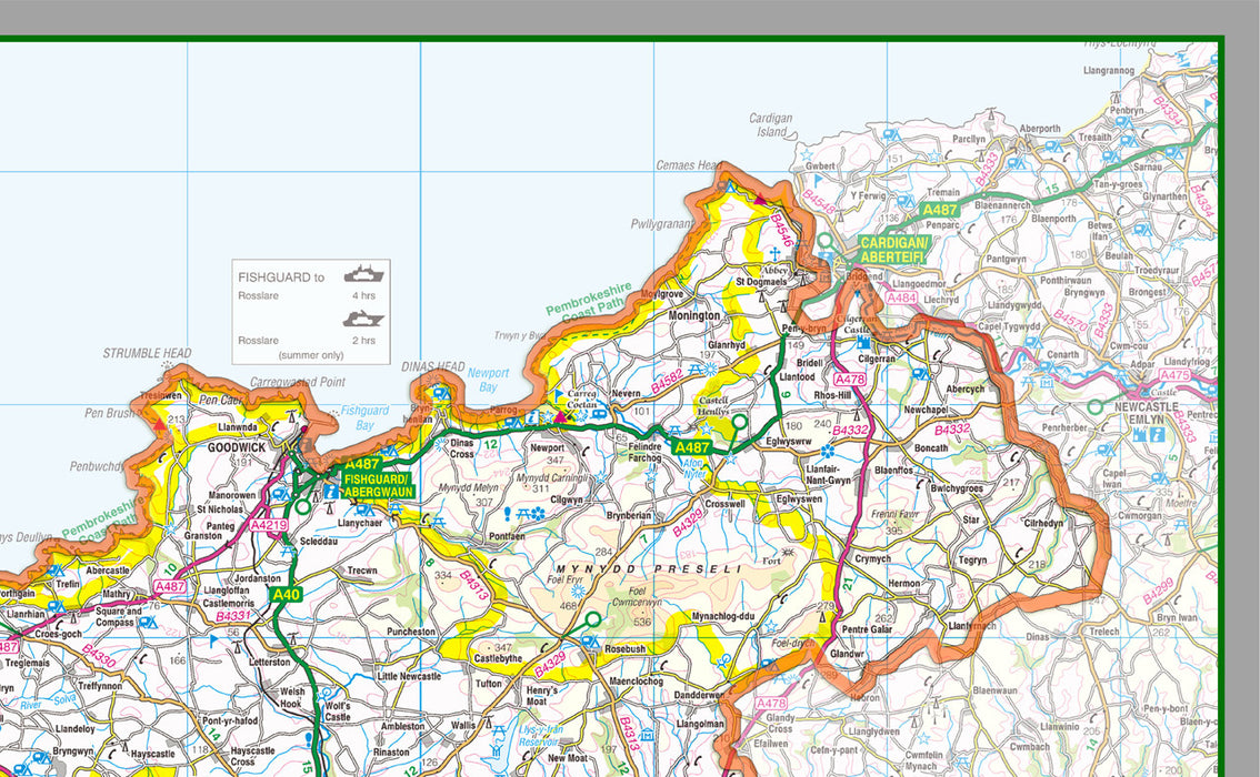 Pembrokeshire County Map