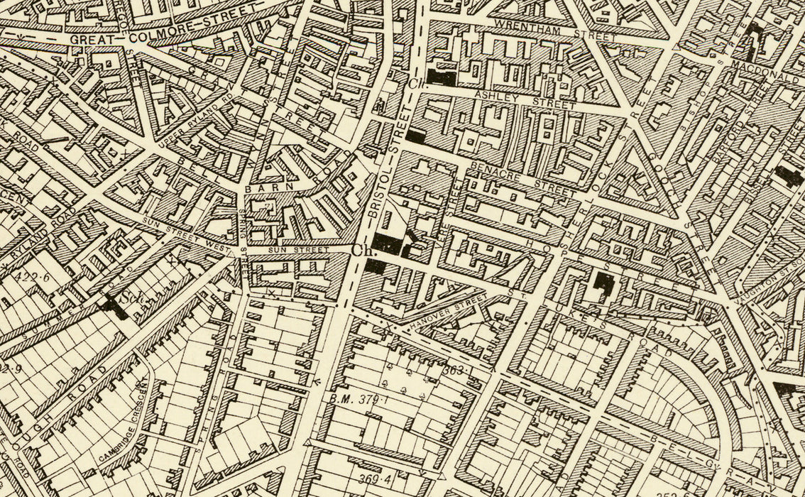 Birmingham South East 1902 Map