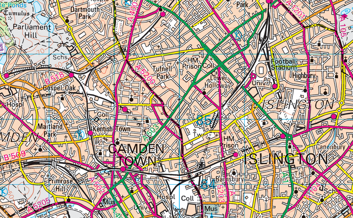 London Within the M25 Map