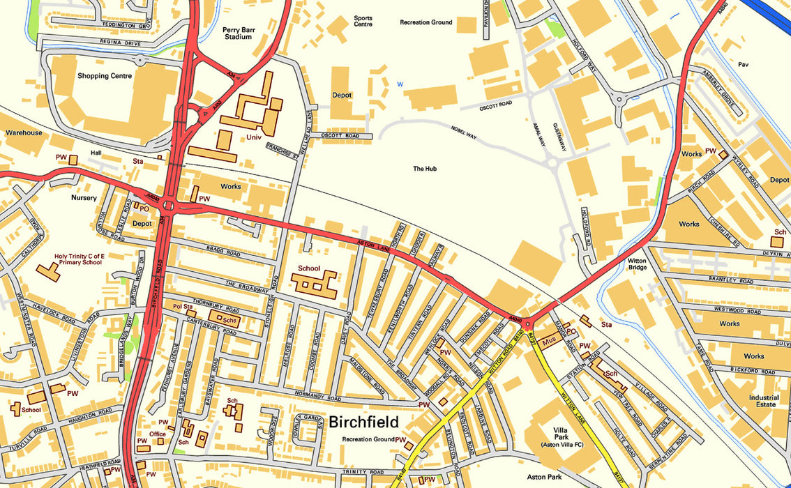 Birmingham Street Map