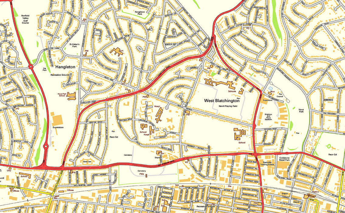 Brighton Street Map