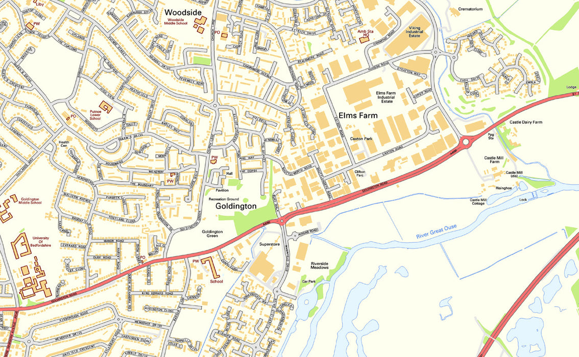 Bedford Street Map