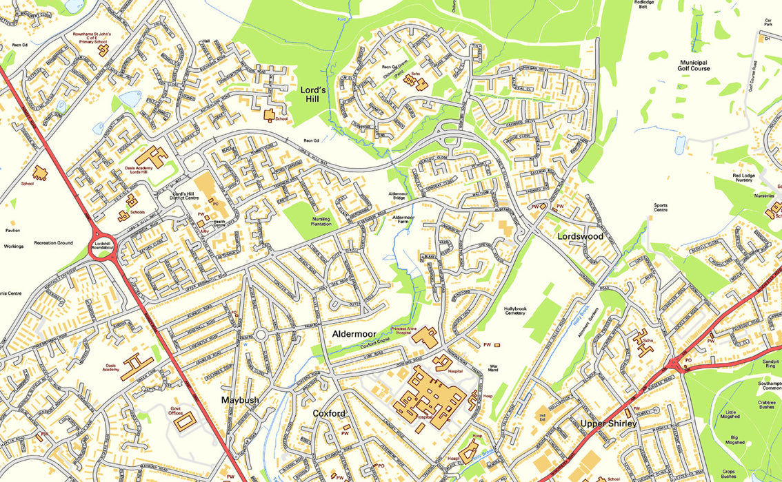 Southampton Street Map