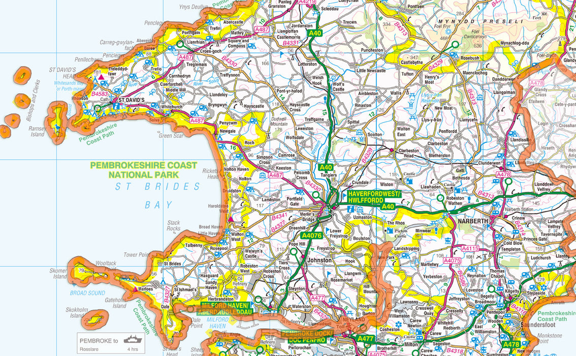 Pembrokeshire County Map