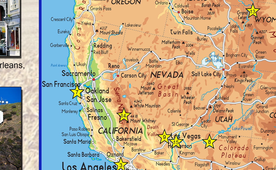 Map Poster of the USA
