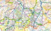 Cumbria, a ceremonial and non-metropolitan county in North West England, UK. It is the third biggest county in the UK.  This map covers the city of Carlisle and towns      Maryport     Workington     Whitehaven     Penrith     Kendal     Ulverston     Barrow-in-Furness
