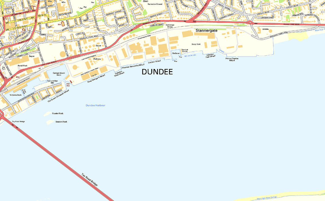 Dundee Street Map