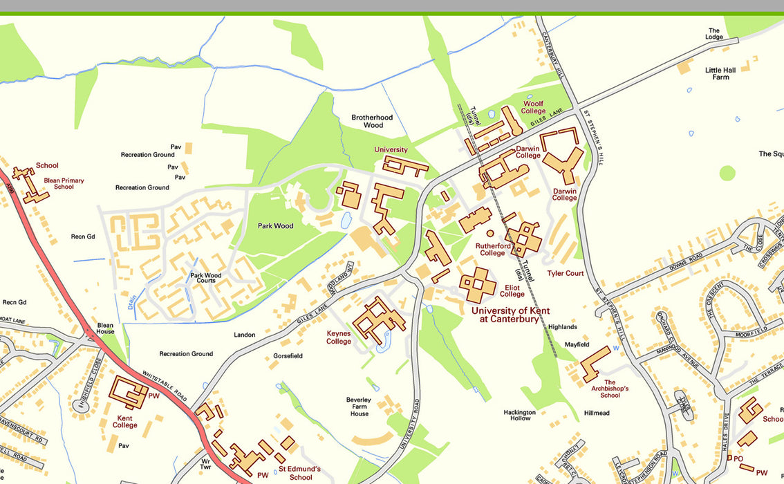 Canterbury Street Map