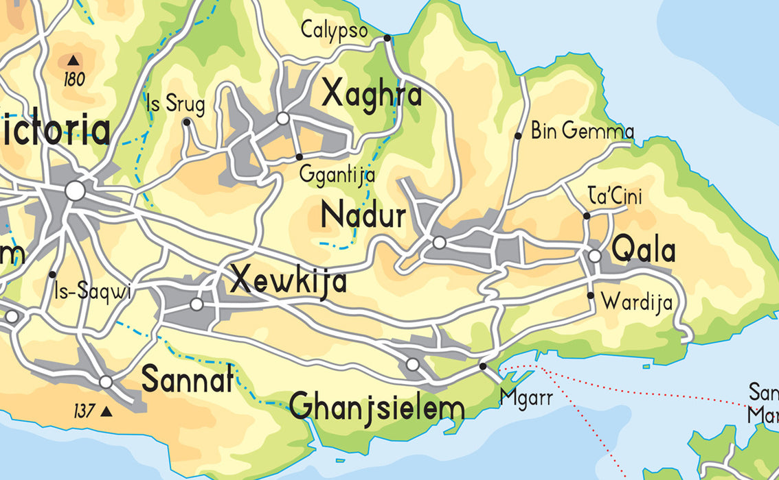 Illustrated Map of Malta
