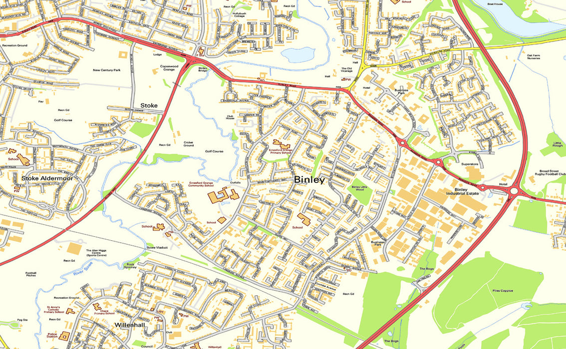 Os Map Example Coventry Coventry Street Map– I Love Maps