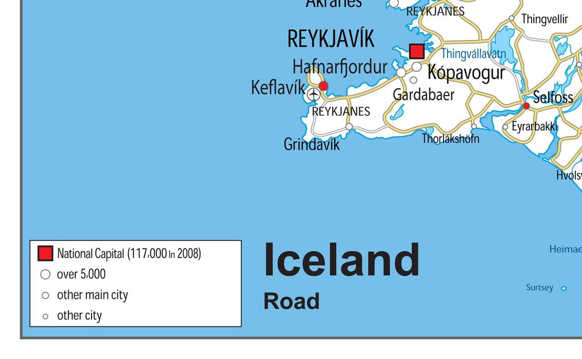Iceland Road Map