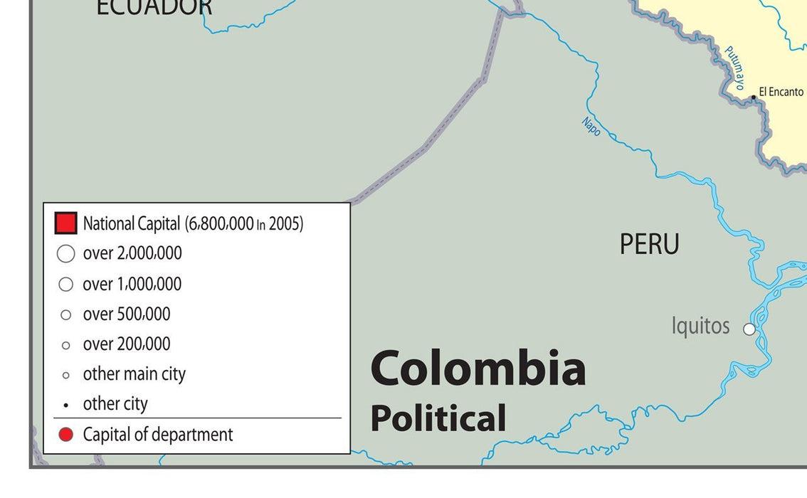 Colombia Political Map