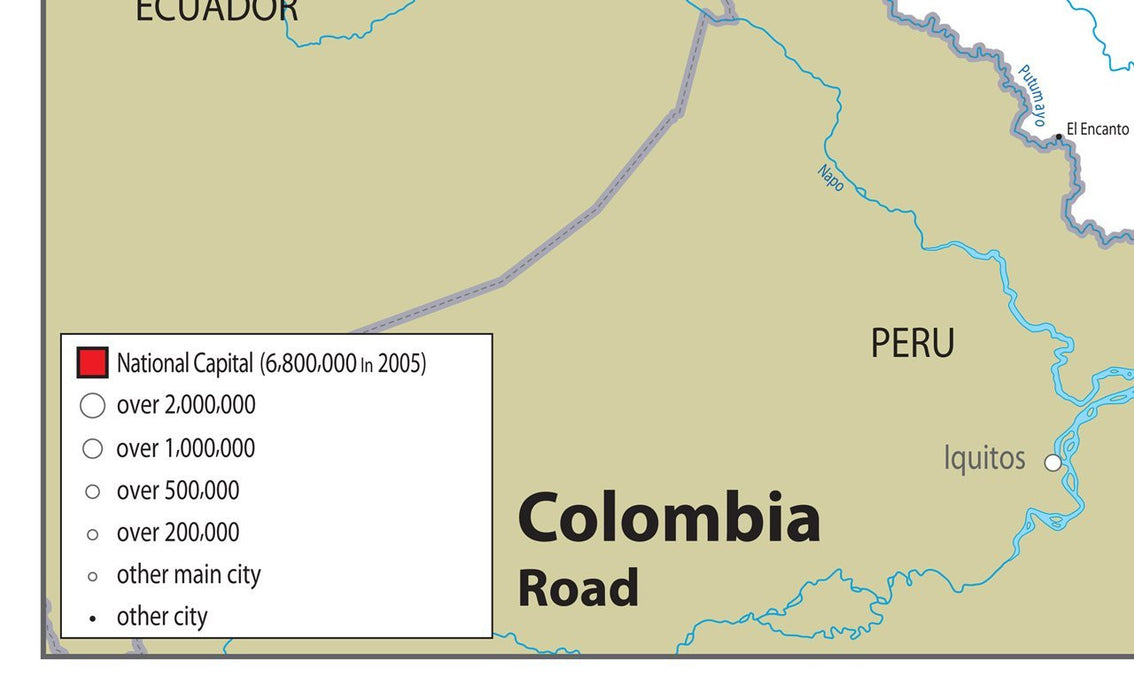 Colombia Road Map I Love Maps