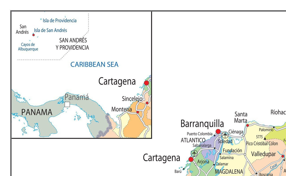 Colombia Political Map