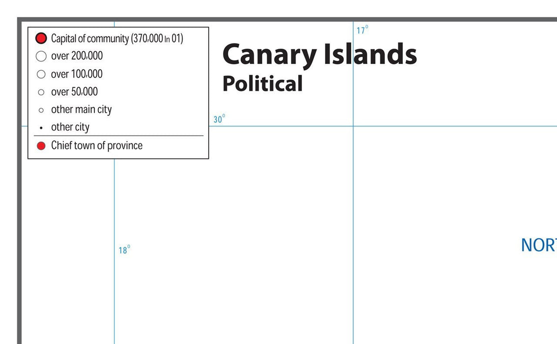 Canary Islands Political Map