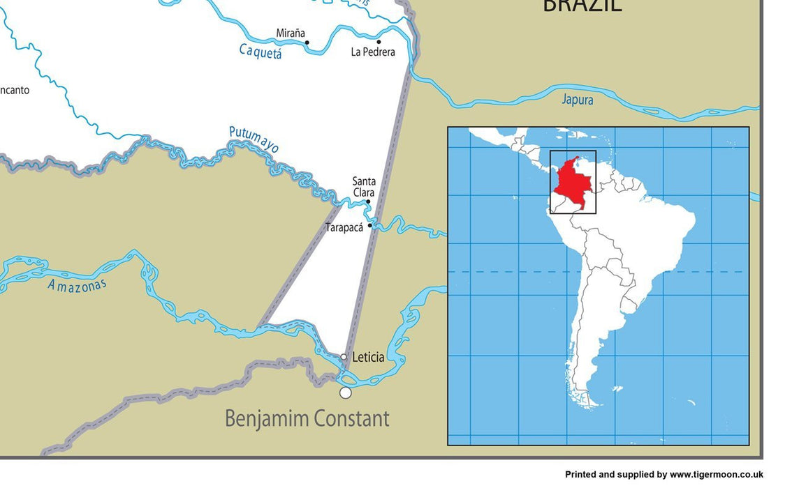 Colombia Road Map I Love Maps