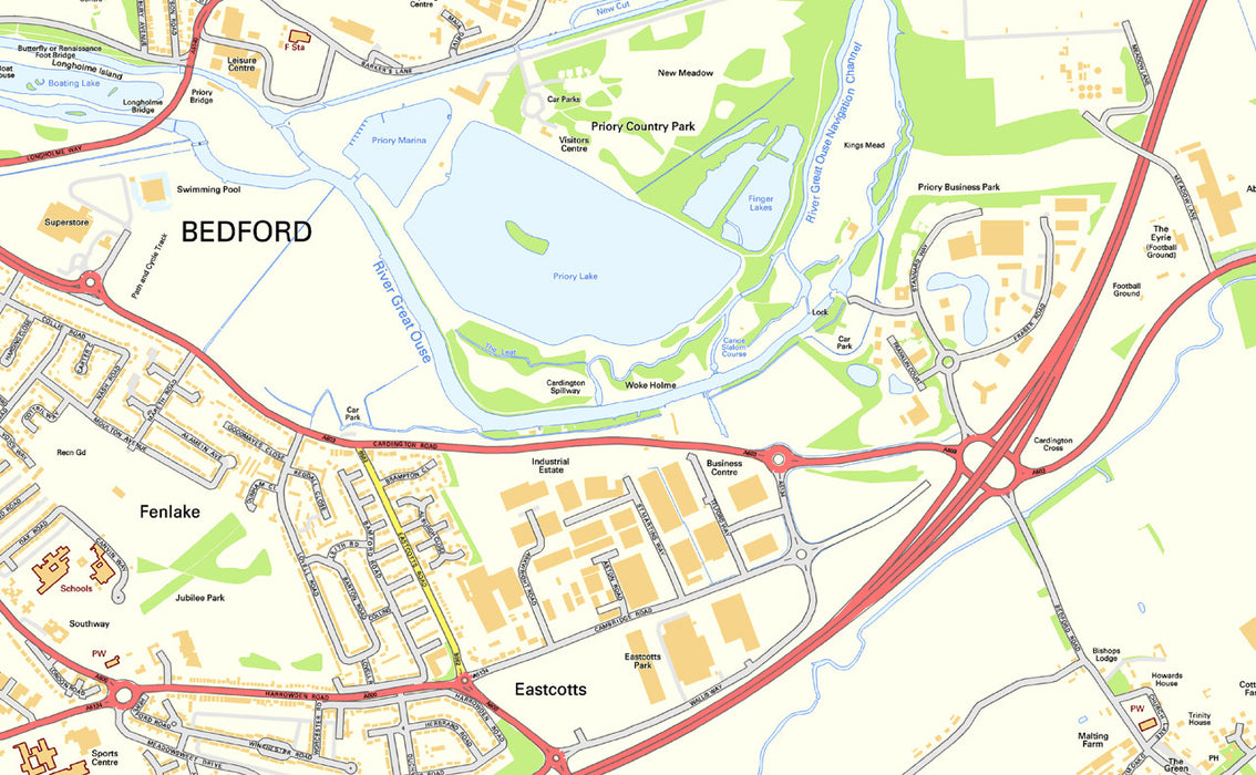 Bedford Street Map
