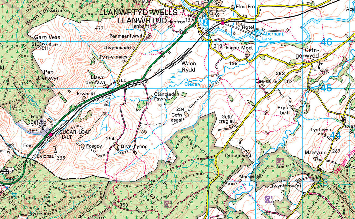 Brecon Beacon National Park Map