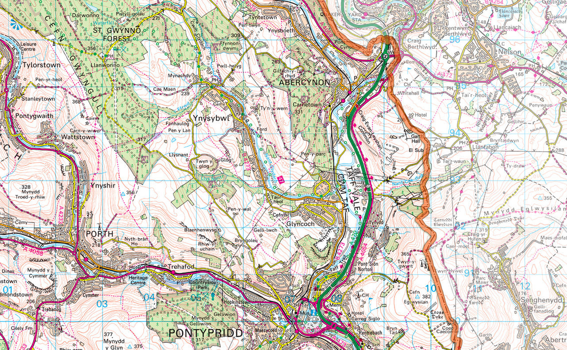 Map Of Rct Rhondda Cynon Taf County Map– I Love Maps