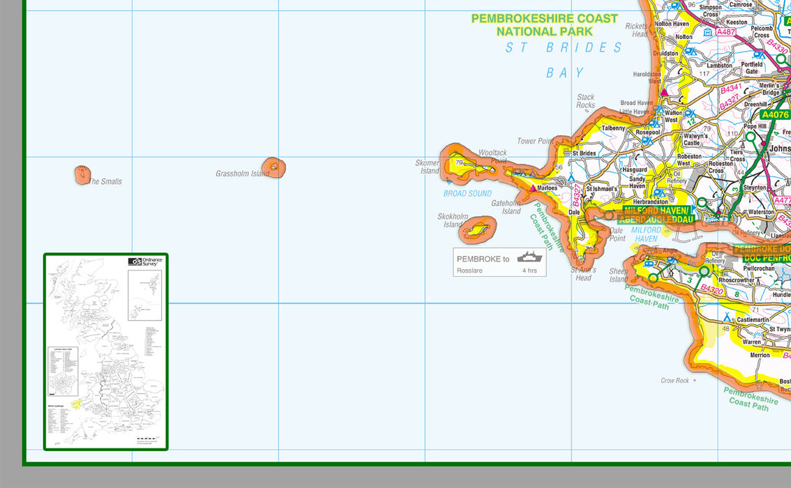 Pembrokeshire County Map