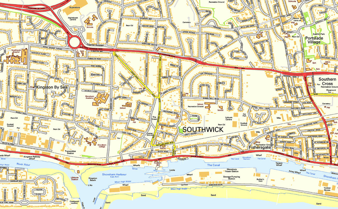 Brighton Street Map
