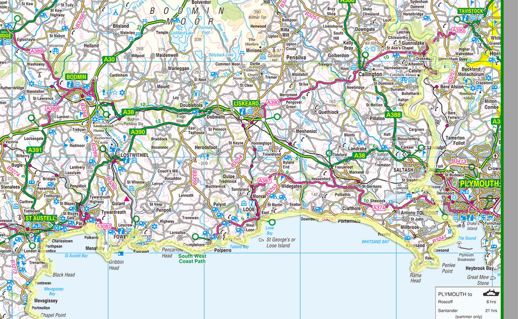 Cornwall County Map I Love Maps