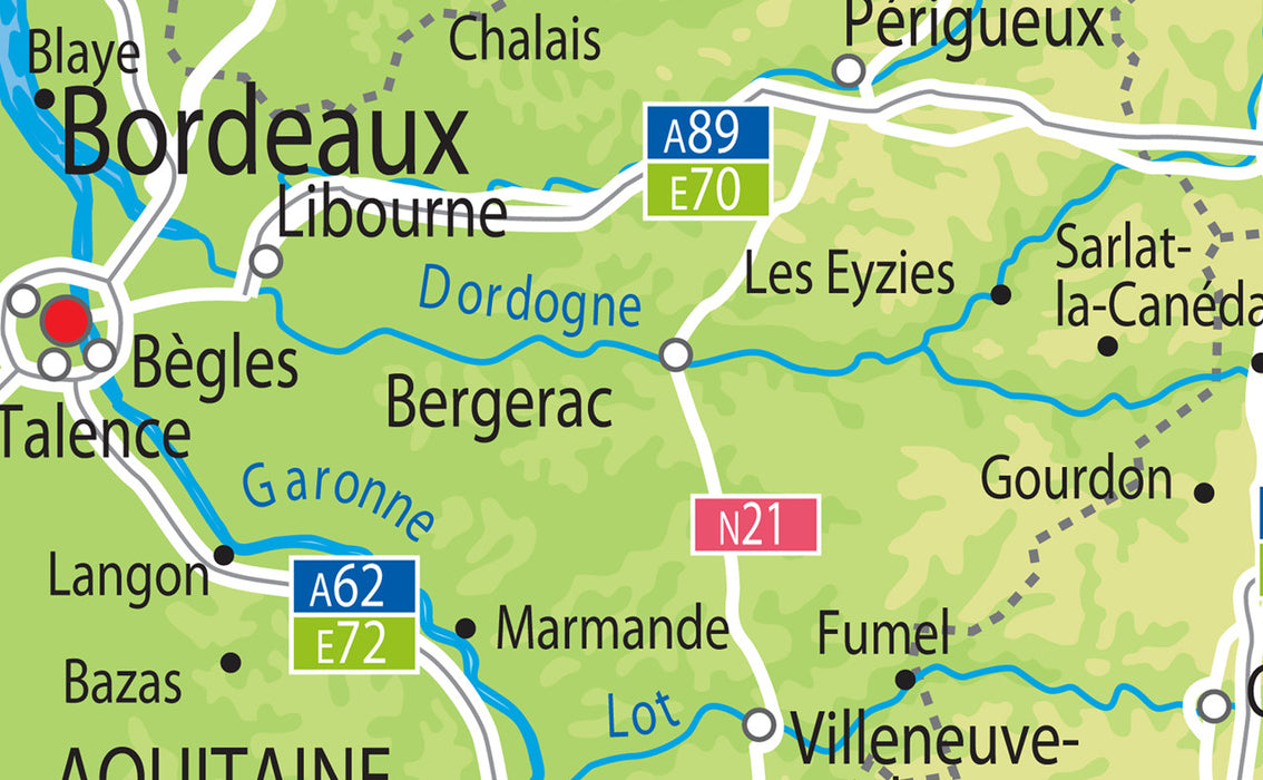 Illustrated Map of the South of France