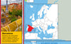 Extract of illustrated Spain map showing Barcelona
