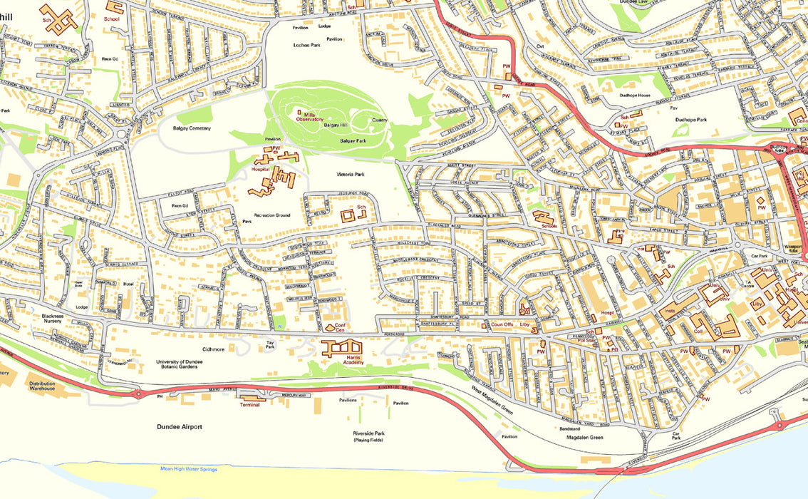 Dundee Street Map