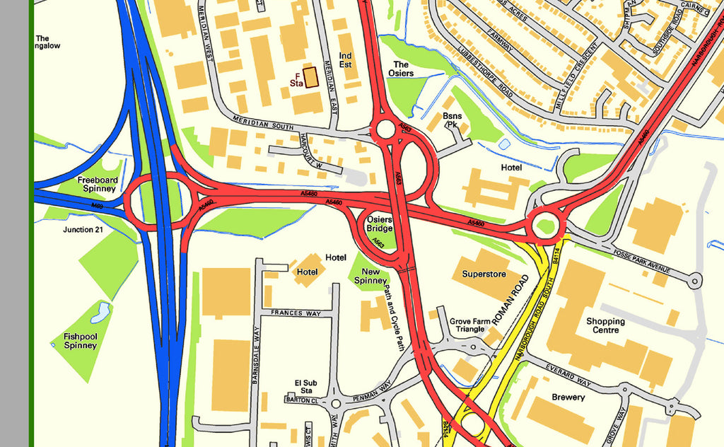 Leicester City Centre Street Map I Love Maps