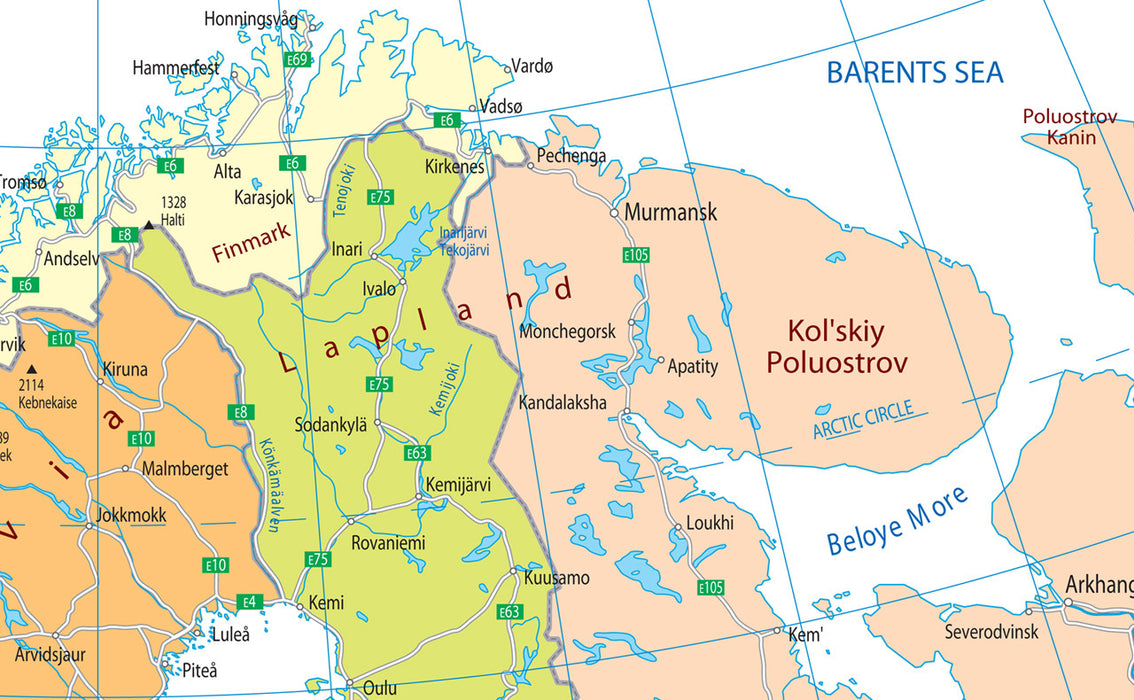Northern Europe Political Map