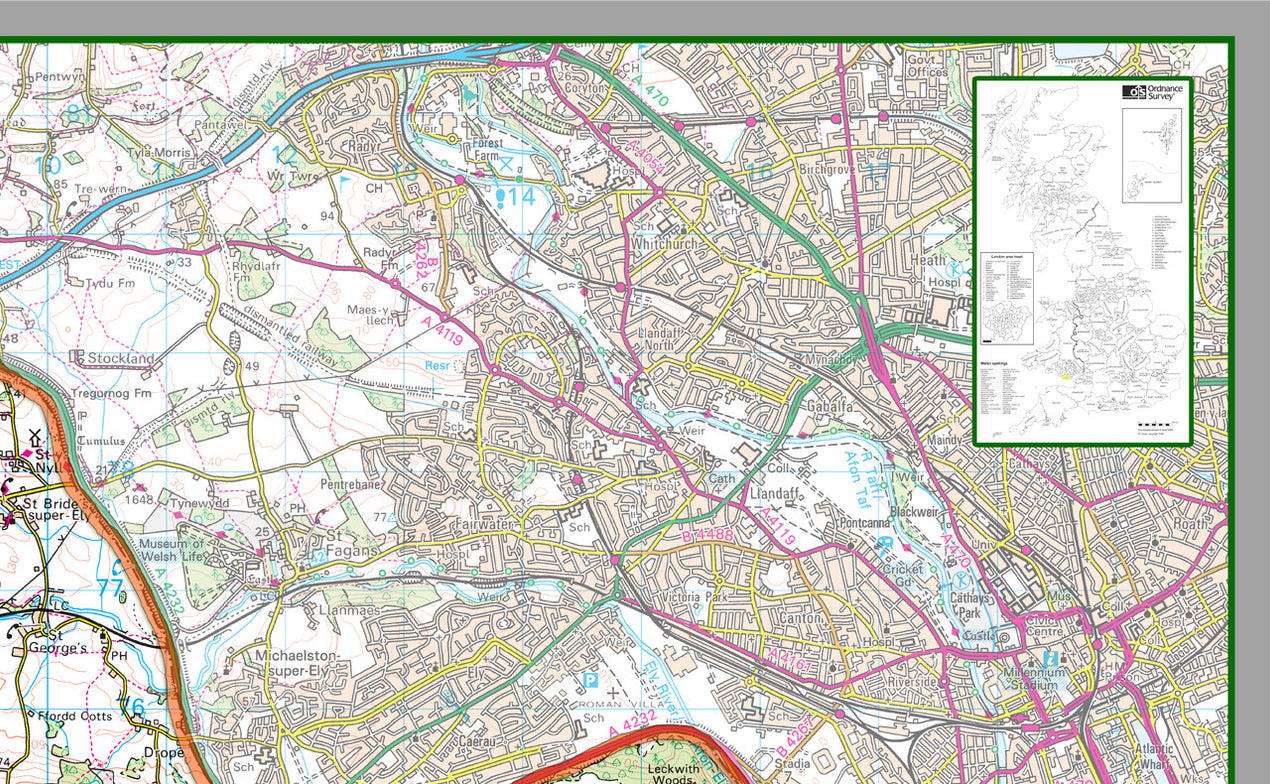 Vale of Glamorgan County Map– I Love Maps