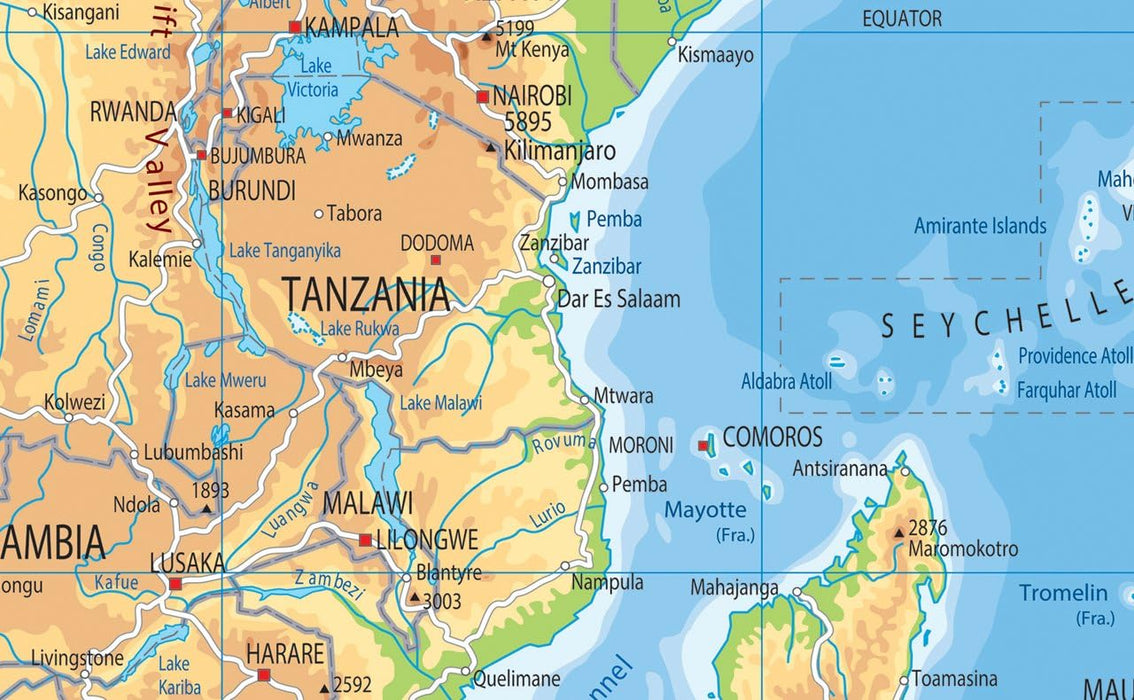 Africa Physical Map