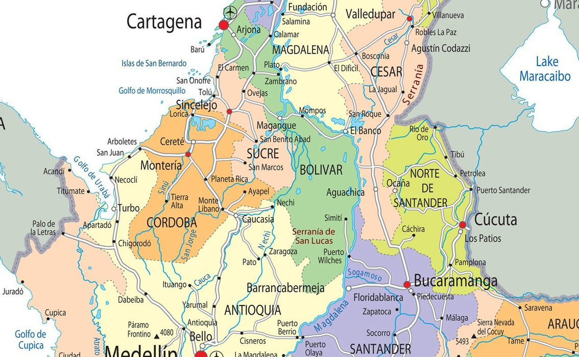 Colombia Political Map