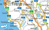 Extract from Italy Road Map showing Florence
