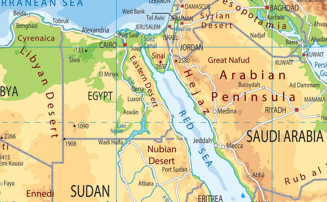 Africa Physical Map