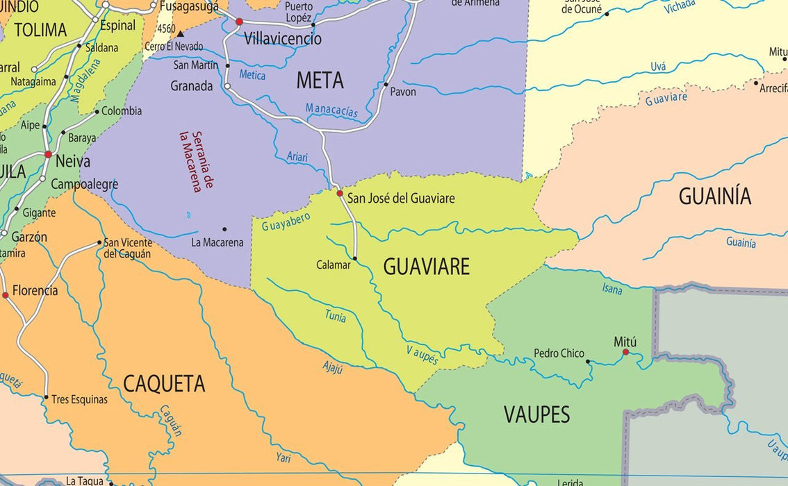 Colombia Political Map