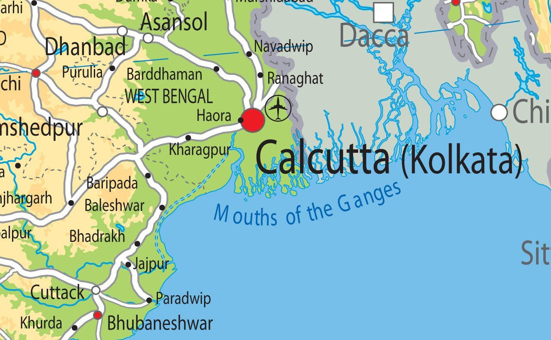 India Physical Map