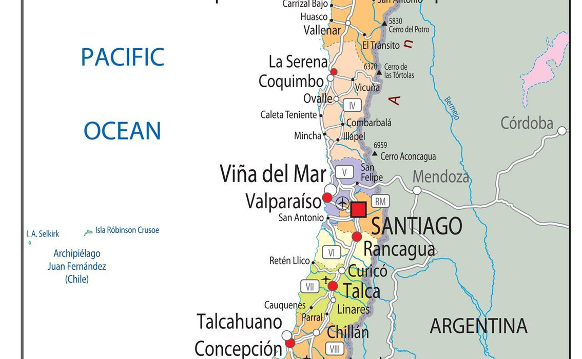 Chile Political Map