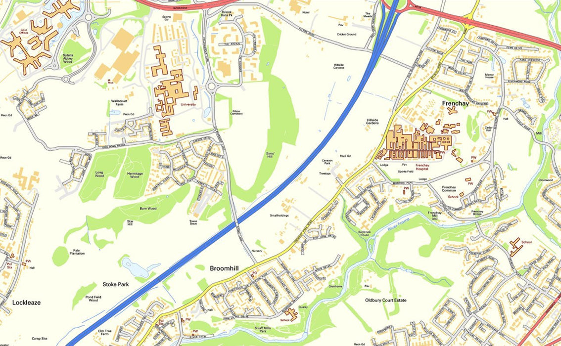 Bristol Street Map