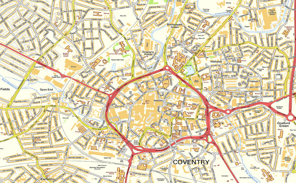Os Map Example Coventry Coventry Street Map– I Love Maps
