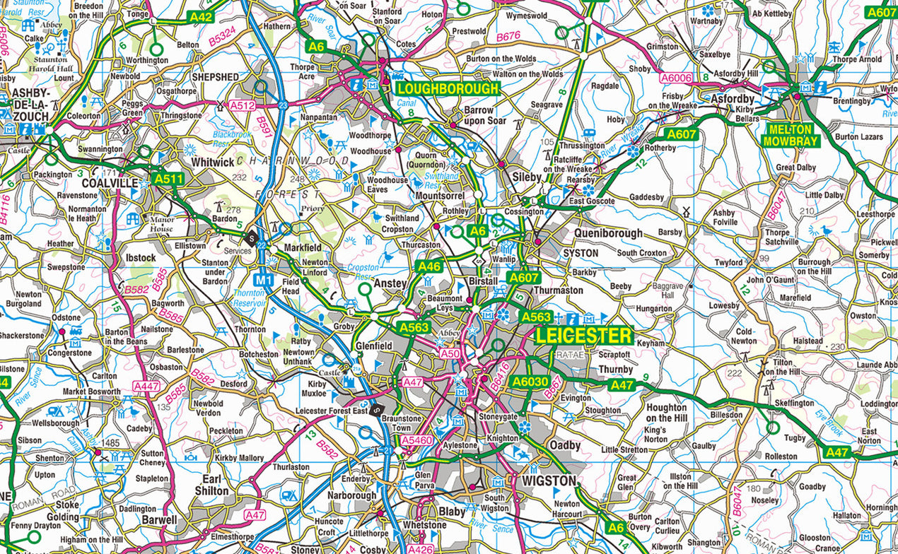 Map For Midlands The Midlands Map– I Love Maps
