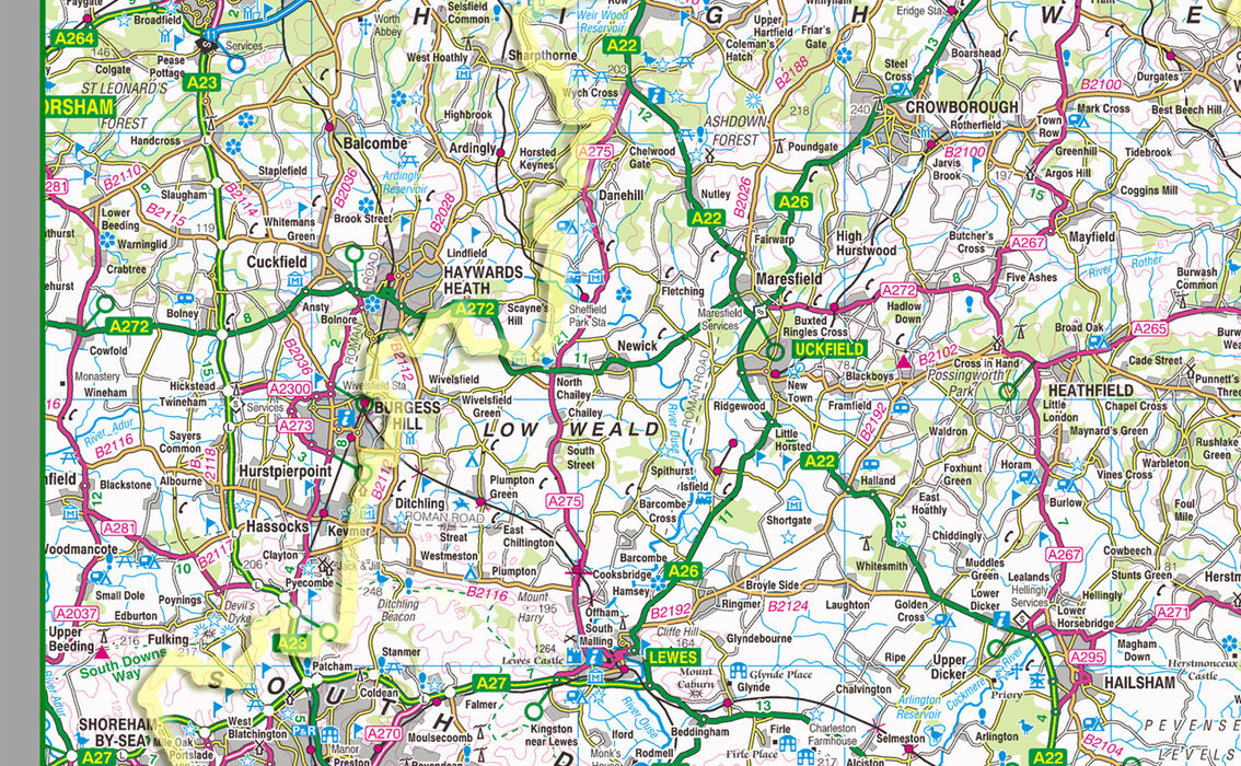 East Sussex County Map I Love Maps