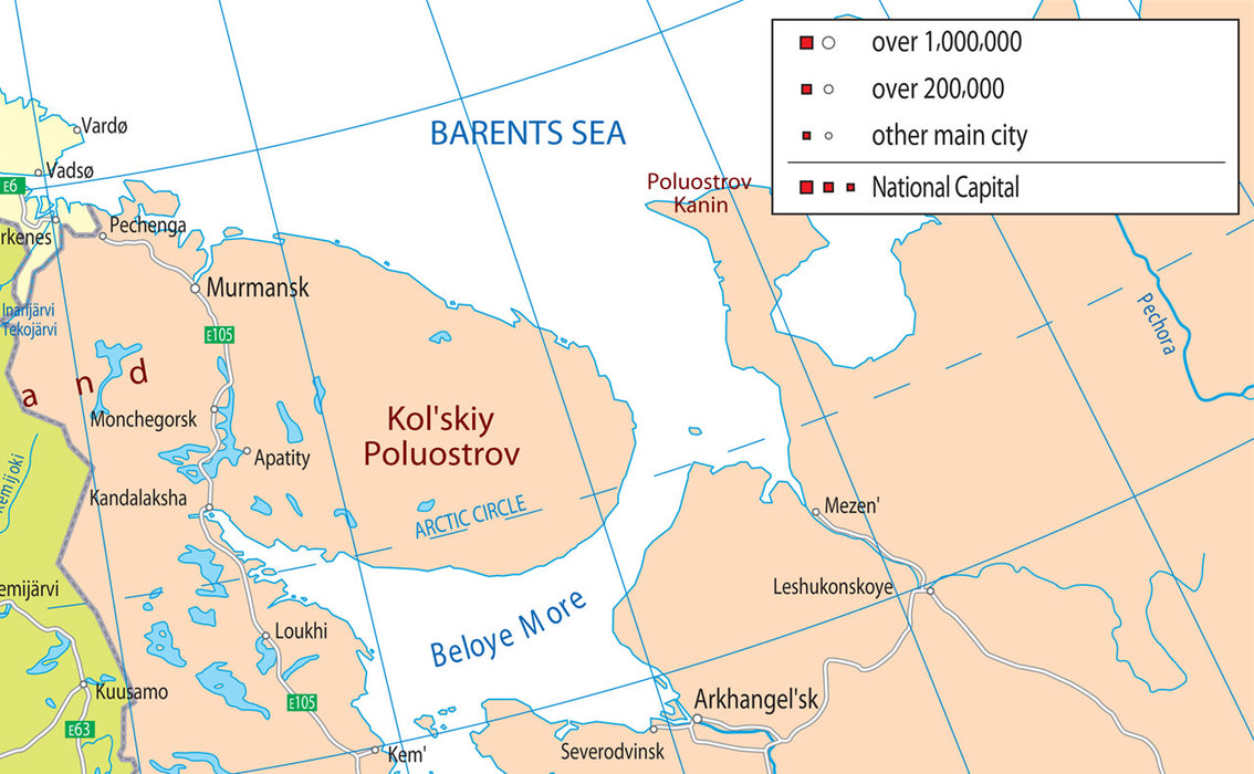 Northern Europe Political Map